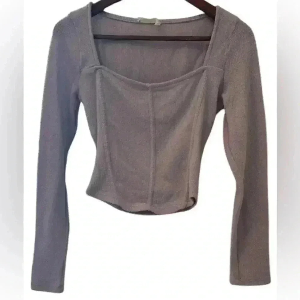 Lush Women’s Pastel Purple Corset Crop Top Size XS